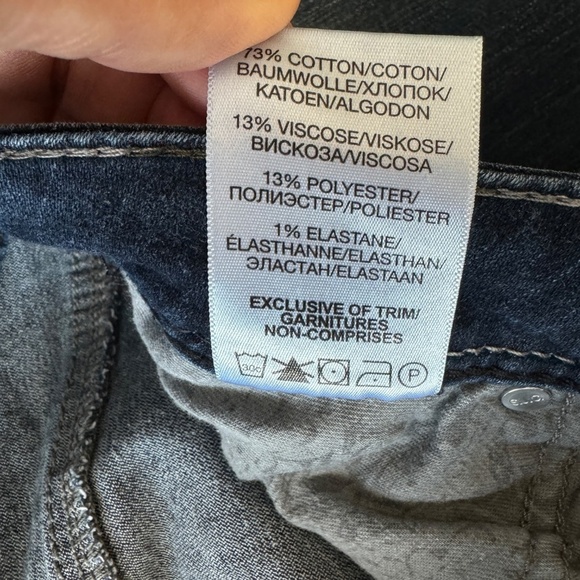 Silver Jeans Women's AIKO Skinny Dark Wash Fluid Denim Jeans 28 Ankle Zipper - Picture 11 of 16